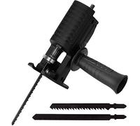 Taladro eléctrico Sierra eléctrica modificada, sierra recíproca Sable doméstico Power To Jig Herramienta de corte para carpintería portátil con juego de adaptadores inalámbricos Accesorio para cortado
