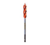 Taladro en espiral autorroscante profesional para carpintería, diseño de 4 filos, construcción de acero al carbono, 10 - 28 mm, cortador de agujeros para cerradura de puerta