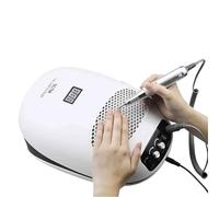 Taladro for uñas 3 en 1 de 140 W, máquina manicura y aspiradora polvo for extractor lámpara UV for colector herramientas for