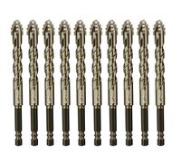 Taladro Impar Profesional 4 Sacapuntas Dentados Uso En Más Selecto Para Tejas Vidrio Mármol Hormigón Exteriores Perforación En Azulejos Y Brocas De Vidrio