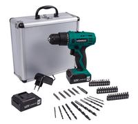 Taladro inalámbrico 12V | Incl. 2 baterías y 46 accesorios