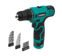 Taladro Inalámbrico 12V | Incl. Batería, Cable USB-C y Juego de 16 Brocas y Puntas