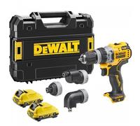 Taladro inalámbrico DeWALT con cabezal multifuncional 12V 2x3.0Ah DCD703L2T