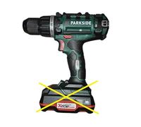 Taladro inalámbrico Parkside PABS 20- Li X20V en maletín de transporte (sin batería ni cargador)