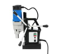 Taladro magnético 1680 W 13800N 395 rpm 3 asas Rocker Azul | Taladro de núcleo de 220 V, 395 revoluciones, para construcción de puentes navales, construcción prefabricada