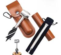 Taladro Manual Para Carpintería,CHmiss Juego De Taladro Bushcraft, Taladro De Supervivencia Al Aire Libre, Taladro Bushcraft Al Aire Libre,Con Tubo De Soplado,Para Colonos Bushcraft, Camping Mochilero