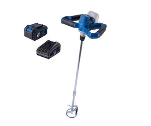Taladro mezclador bc-pmx100-x con bateria 4,0Ah y cargador IXES Scheppach