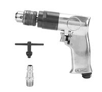 Taladro neumático 3/8 pulgadas CW CCW Máquina de perforación de acero de aleación de mano con boquilla de aire de llave para la eliminación de óxido de metal de madera pulido (Yo estilo)