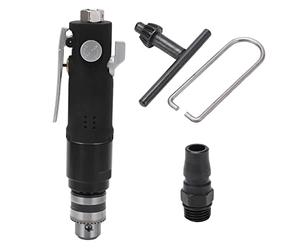 Taladro neumático de 3/8 pulgadas con portabrocas de 3 mordazas, taladro neumático de velocidad variable, mango recto, rotación bidireccional en sentido horario y antihorario, (Estilo japonés)