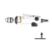 Taladro neumático de 3/8 pulgadas, taladro de aire de tipo recto, taladro industrial portátil a prueba de óxido con diseño ergonómico para taladrar, roscar, pulir y esmerilar.