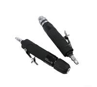 Taladro neumático de 3/8 pulgadas, taladro recto reversible con portabrocas autobloqueante, herramienta de aire de metal de 2500 RPM para perforar, roscar, moler en metal y plástico (estilo manual)