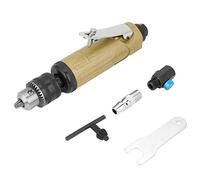 Taladro Neumático Recto 3/8 22000rpm Taladro Eléctrico de Aire Taladro Neumático de Alta Velocidad Herramienta de Pulido de Grabado con Llave de Válvula de Entrada Ajustable Puerto de Entrada de Llave