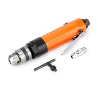 Taladro neumático recto de alta velocidad, portabrocas de 3/8 de pulgada, capacidad de 1,5 a 10 mm, taladro neumático de mano para taladrar y roscar metales y plásticos