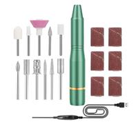 Taladro para uñas, Taladro para uñas,Kit de máquina perforadora de uñas - Herramienta para el cuidado de los pies y las manos, herramientas de manicura y pedicura con brocas para uñas, juego de pulido