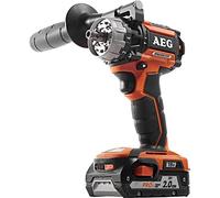 Taladro percutor 18V portabrocas 13mm dest. 2vel sin escobillas - 2 bat 2,0Ah