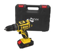 Taladro Percutor 21V Inalámbrico 500W, Velocidad ajustable 0-350/0-1350 RPM, Maletín Rígido, Portabrocas 13 mm, Luz LED, Destornillador Eléctrico Multifunción Madera, Metal y Hormigon