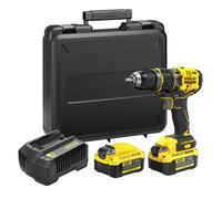Taladro percutor a batería stanley fatmax 18v brushless - 2 baterias - sfmcd721m2k