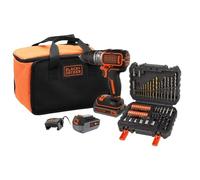 Taladro percutor BLACK+DECKER BL188ME2SA-QW 18V Brushless con 2 baterías y 50 accesorios