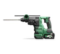 Taladro percutor cincelador a batería HIKOKI 18V sin escobillas 3,2 J (SDS-plus) con 3 modos para taladrar hormigón hasta 26 mm DH1826DAWUZ