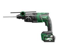 Taladro percutor cincelador a batería HIKOKI 36 V sin escobillas 3,2 J (SDS-plus) con 3 modos de trabajo para taladrar en hormigón hasta Ø 28 mm DH36DPEWRZ