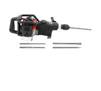 Taladro percutor de gasolina de 1000 W, martillo de demolición de 2 tiempos y 33 cc, for triturar, cincelar y excavar. Ladrillo, madera, acero