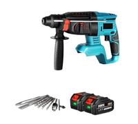 Taladro Percutor Eléctrico Con Motor Sin Escobillas Y Cilindro De 26 Mm Brocas For Rotativo Impacto Inalámbrico Batería 18 V Robusto Y FáCil De Usar(2Xbattery)