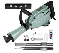 Taladro percutor eléctrico de 65 A con motor de 1250 W, taladro de impacto de alto rendimiento para hormigón y mampostería, compatible con brocas PH65