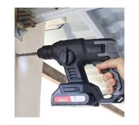Taladro percutor eléctrico de litio 2,0 Ah, martillo recargable, taladro inalámbrico, a 4260 r/min Para uso de bricolaje(Plastic Box)