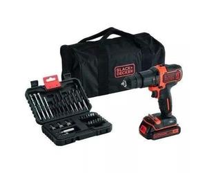 Taladro Percutor Inalámbrico BLACK+DECKER BDCHD18S32-QW 18V Li-ion 1,5 Ah