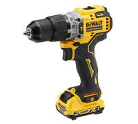 Taladro percutor inalámbrico DeWalt 12 V / 2,0 Ah DCD706D2