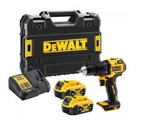 Taladro percutor inalámbrico Dewalt 18V 2x5.0Ah DCD709P2T