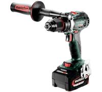 Taladro percutor inalámbrico Metabo BS 18 LTX BL I 18V con 2 baterías 5.2 Ah