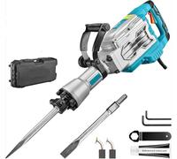 Taladro Percutor, Martillo de demolición SDS-Hex de 1700 W y 13,6 kg, con cable eléctrico de 3,17 cm y 14 A, for trabajos pesados, for demolición, for hormigón y pavimento