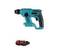 Taladro Percutor Martillo Eléctrico Rotativo Inalámbrico Recargable, Taladro De Impacto Multifunción, Herramienta Eléctrica For Batería De 18 V(2 Battery)