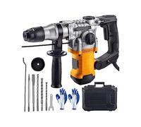 Taladro percutor rotativo de 1050W, perforación máxima de 26mm SDS Plus, martillo neumático de demolición, perforador eléctrico de madera y hormigón 4 en 1