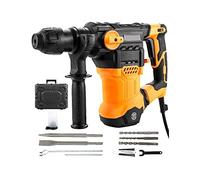 Taladro percutor rotativo de 1500W, perforación máxima 32mm, 4 modos, SDS-Plus, martillo neumático for demolición con cable, triturador hormigón y Metal Resistente a la Corrosión