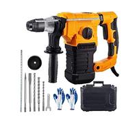 Taladro percutor rotativo de 1500W, perforación máxima 32mm SDS Plus, martillo neumático demolición, perforador eléctrico madera y hormigón 3 en 1 Resistente a la Corrosión