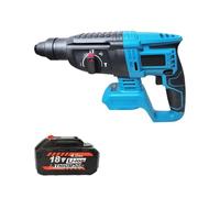 Taladro Percutor Rotativo De 18 V, Selector De 4 Modos, Taladro Percutor Eléctrico Inalámbrico Sin Escobillas Con Batería Robusto Y FáCil De Usar(1 Battery)