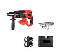 Taladro Percutor Rotativo Inalámbrico Sin Escobillas Eléctrico Recargable For Batería De 18 V Robusto Y FáCil De Usar(2 Battery)