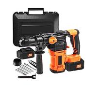 Taladro percutor rotatorio de 20 V, perforación máxima, 26 mm, 3 modos, SDS-Plus, perforador triturador inalámbrico for astillado hormigón Para Bricolaje para principiantes