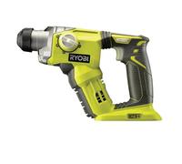 RYOBI Taladro percutor giratorio inalámbrico ONE+ de iones de litio de 1/2 pulgada SDS-Plus de 18 voltios (solo herramienta) (embalaje no minorista), transparente, blanco