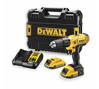 DeWalt Taladro percutor DCD776D2T XR 18V 13 mm 42 Nm con 2 baterías Li-Ion 2Ah y maletín TSTAK