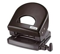 Petrus 623356 Taladro de Oficina con Barra Guía y Marcas de Formato, Perfora 30 Hojas, Metal, Gama WOW,Negro