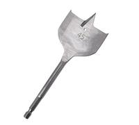 Taladro plano de 6-50 mm Juego de taladro plano de madera de acero con alto contenido de carbono Brocas de pala para carpintería Juegos de herramientas de carpintería duraderas-45 mm