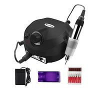 Taladro profesional for uñas de 35000RPM, lijadora eléctrica for uñas for quitar Gel, máquina portátil for taladrar uñas, equipo de manicura(Nero)