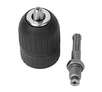 Taladro sin llave Chuck Self -Bloching Heavy Duty 2 13 mm 1/2 20UNF Hammer Tutchel Bit Suportador de conversión para perforación de impacto y construcción de acero de perforación