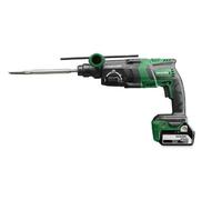 Taladro y cincelador a batería HIKOKI 18V brushless 3,2 J SDS-plus con 3 modos para taladrar hormigón hasta Ø 26 mm DH18DPCWPZ