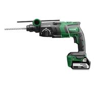 Taladro y cincelador a batería HIKOKI 18V sin escobillas 3,2 J SDS-plus con 3 modos para perforar hormigón hasta Ø 26 mm DH18DPCWUZ