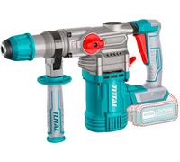 Taladro y cincelador a batería TOTAL, SDS Plus, sin escobillas, 20 V Li-ion, 2000 mAh, 4,5 J, industrial, sin batería ni cargador TRHLI20288
