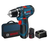 Taladros Atornilladores A Batería BOSCH GSR 12V-15 - 2 Baterías - Potencia 12V